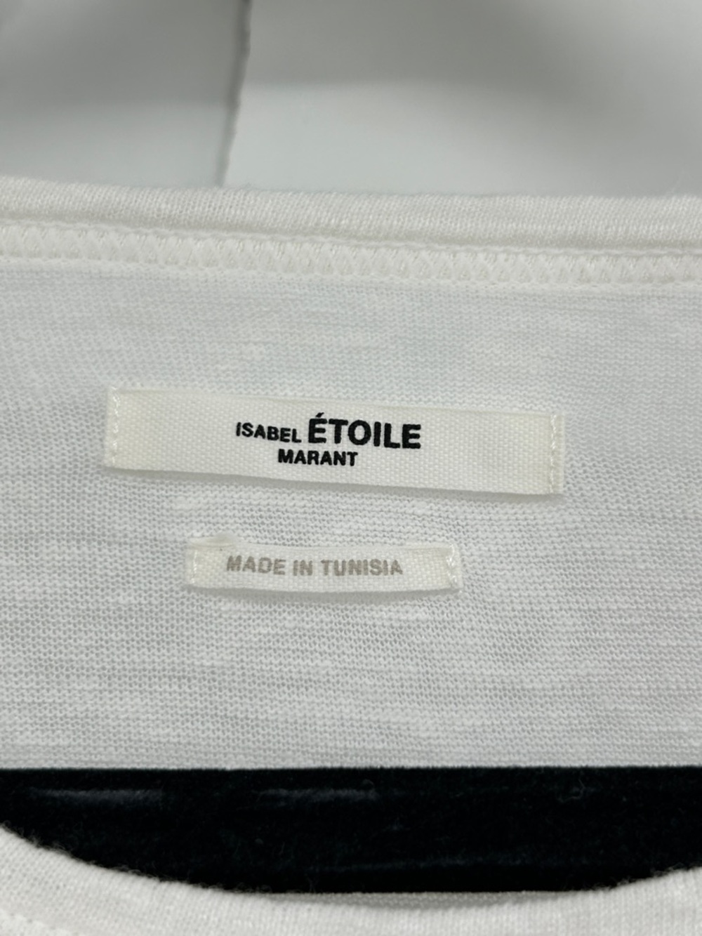 Isabel Marant White Tee with Black Logo - Picture 4 of 7